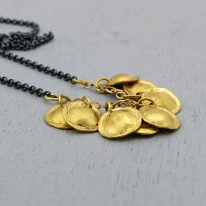 22 Karat Gold and Silver charms necklace