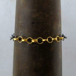 22k Gold & Silver links bracelet