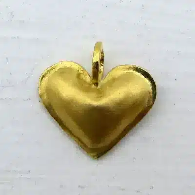 Heart gold pendant
