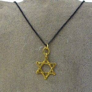 Star of David 22k gold pendant