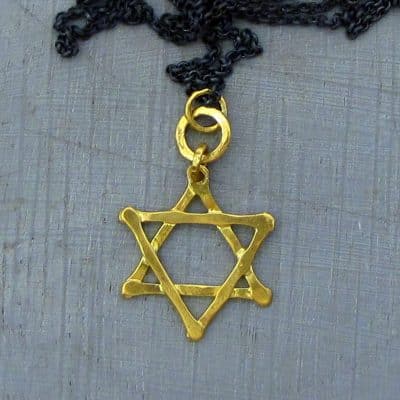 Star of David 22k gold pendant