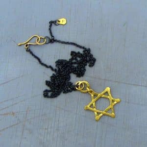 Star of David 22k gold pendant