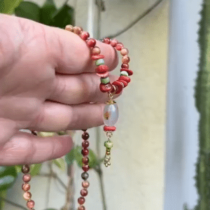 Handmade Tassel 24k gold necklace