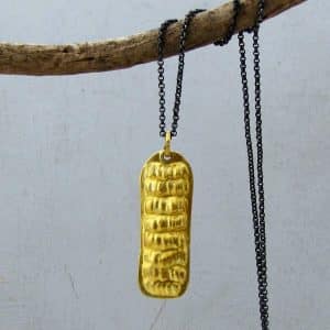 rectangle-24k-gold-pendant-on-a-silver-chain