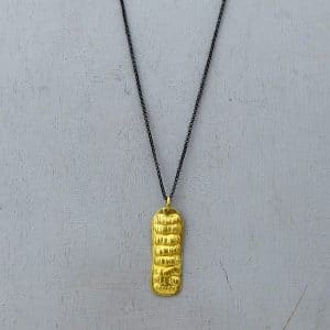 rectangle-24k-gold-pendant-on-a-silver-chain