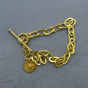 22k gold links bracelet