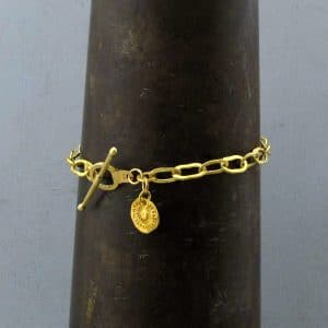 22k gold links bracelet